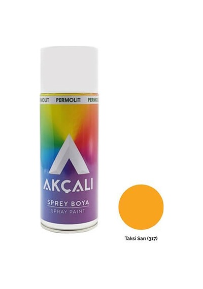 AKÇALI SPREY BOYA TAKSİ SARI 317 12'Lİ KOLİ 400ML