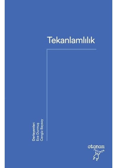 Tekanlamlılık- Otonom Yayıncılık