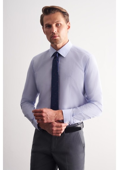 İmza Mavi Klasik Yaka Uzun Kol Cepsiz Slim Fit Basic Pamuklu Gömlek 1004255008 Mavi İmza Mavi Klasik Yaka Uzun Kol Cepsiz Slim Fit Basic Pamuklu Gömlek 1004255008 Mavi