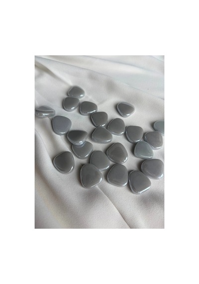 Sanatsal Damla Mozaik Parlak Gri 45x45mm 500gr