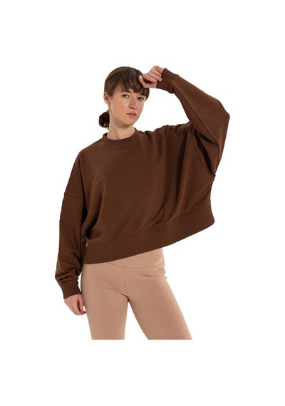Inguz Organik Pamuk Oversize Sweatshirt Kahverengi