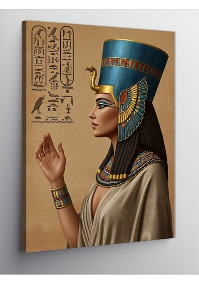 Kanvas Tablo Mısır Kraliçesi Nefertiti, 50 X 70