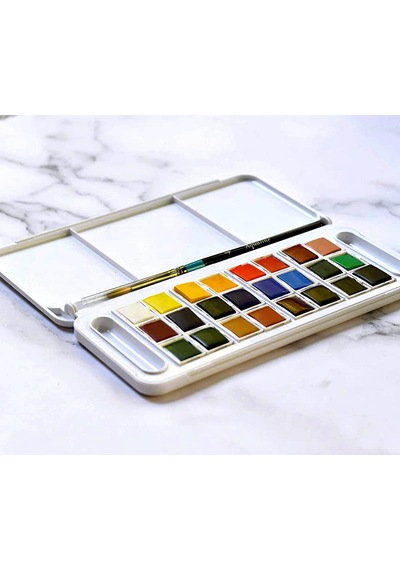 Daler & Rowney Aquafine Travel Set Sulu Boya Seti 24'lü
