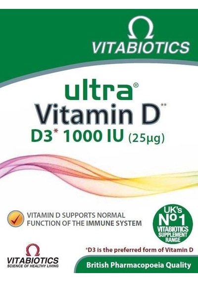 Vitabiotics Ultra Vitamin D 1000 IU 96 Tablet SKT:05/2024