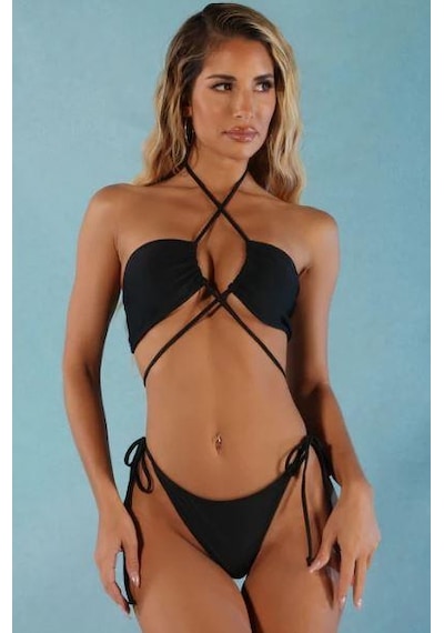 Deep Beach Bağlama Detaylı Bikini Takım Db200780bt 001