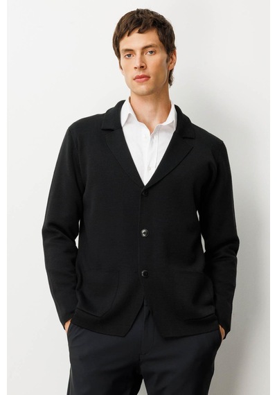 Erkek Cepli Blazer Ceket Siyah Siyah