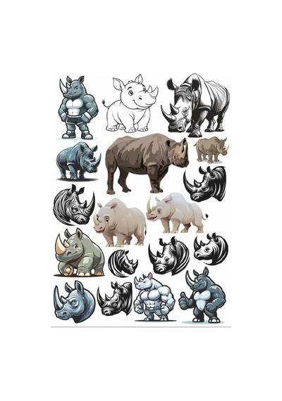 Su Aygırı Sticker Set