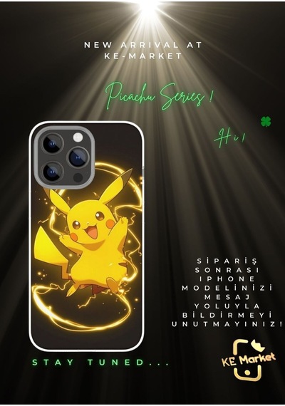 Picachu Series Apple Uyumlu iPhone Tüm Modellere Kılıf 678x111213141516 Plus