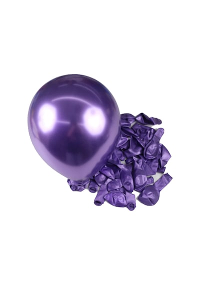 Krom Balon Parti Organizasyon Balonu 12 İnç Düğün Doğum Günü Dekorasyon 10 Adet Violet
