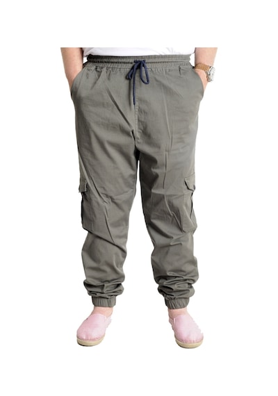 Mode Xl Büyük Beden Erkek Keten Kargo Jogger Valencia 21911 Haki Haki