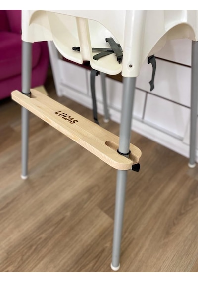 Kişiselleştirilebilen Ergonomik-yükseklik Ayarlanabilen- Masif Ağaçtan Üretilmiş Kayma Önleyici Conta Mama Sandalyesi Ayak Desteği