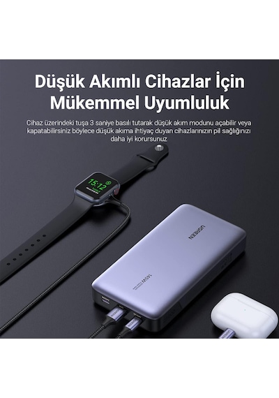 Ugreen 145w 25000mah Pd Qc 3.0 Led Göstergeli Usb Type-c Taşınabilir Hızlı Şarj Cihazı Powerbank