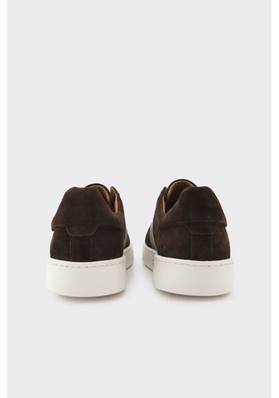 Derinet Comfort Taban Hakiki Deri Erkek Sneaker Kahve Süet Kahve Süet