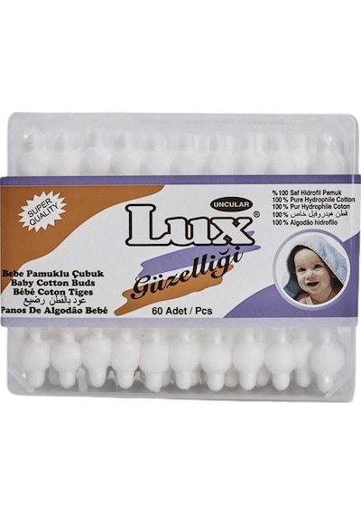 Lux Bebe Pamuklu Kulak Çubuğu 60 Adet