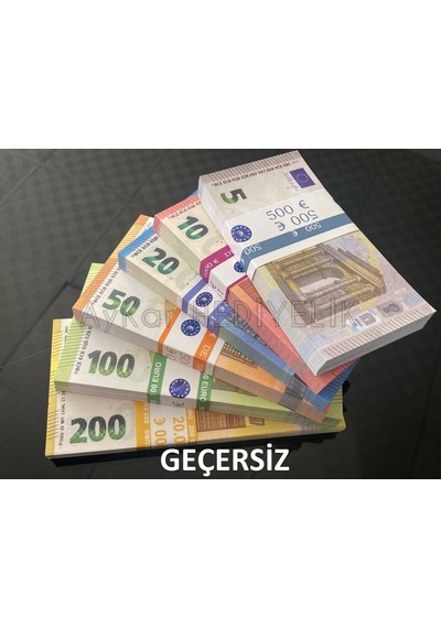 600 Adet Karışık Euro 5-10-20-50-100 ve 200 Euro Geçersiz Paralar