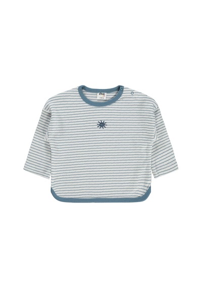 Civil Baby Çizgili 3-18 Ay Sweatshirt - Ekru