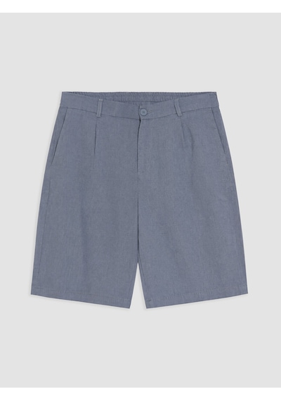 Lcw Vision Mavi Regular Fit Keten Karışımlı Erkek Şort