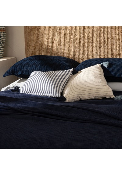 Marfa Çift Kişilik Pike 200x220 Cm Marın Mavı Marin Mavi
