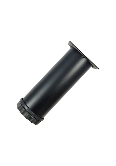 40 LIK 10 CM SİYAH METAL YUVARLAK AYAK ( 4 ADET )