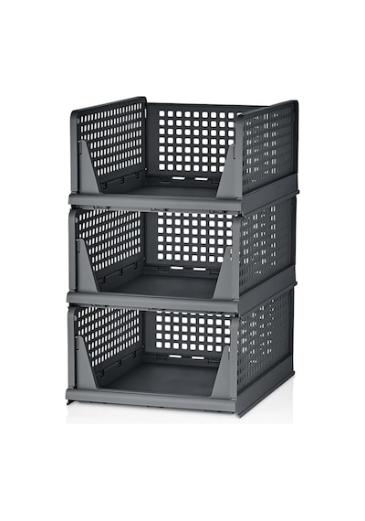 Ayrex 3 Adet Kayar Raf Elbise Dolap İçi Organizeri, Mutfak, Banyo, Çocuk Odası, Garaj Ve Ardiye İçin Üst Üste Diz Diğer