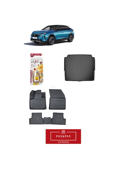 Peugeot 3008 2025 Model 5d Havuzlu Paspas Ve Bagaj Havuzu Set + Araç Kokusu