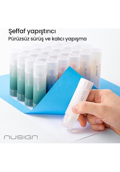 Nusıgn Güçlü Yapıştırıcı Stick 8g Şeffaf Güçlü 5 Adet