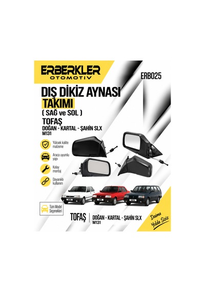 Tofaş Doğan Kartal Şahin Slx M131 Dış Dikiz Aynası Takımı Sağ Ve Sol - Erb944
