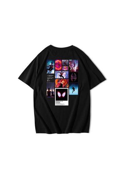 Brz Collection Unisex Oversize Spider-man: Into The Spider Verse T-shirt-siyah Siyah Brz Collection Unisex Oversize Spider-man: Into The Spider Verse T-shirt-siyah Siyah