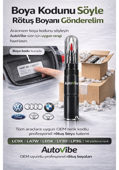 2si1 Arada Rötuş Kalemi Boya Kodunu Paylaş, Sizin İçin Hazırlayalım Tüm Araç Markaları, Oem Uyumlu