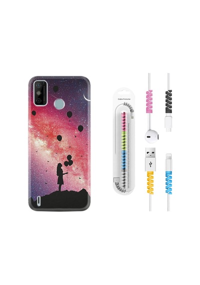 Tecno Spark 6 Go Kilif Kablo Koruyuculu Flowers Cat 2 1349 544158236