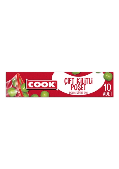 Cook Kilitli Buzdolabı Poşeti 10 Adet - 7 Adet Tarı