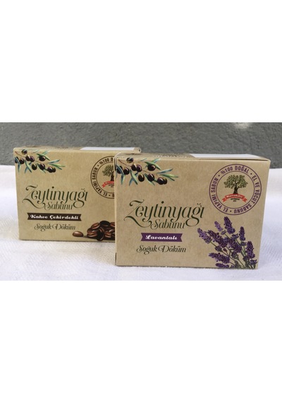 Karakılıç Doğal El Yapımı Kahveli Çekirdekli + Lavantalı Zeytinyağı Sabunu 120 G