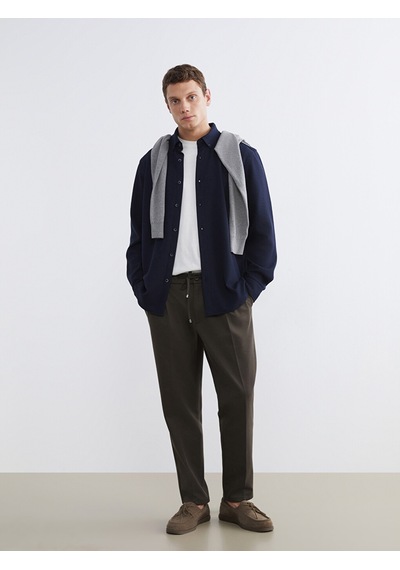 Lcw Vision Lacivert Slim Fit Erkek Gömlek