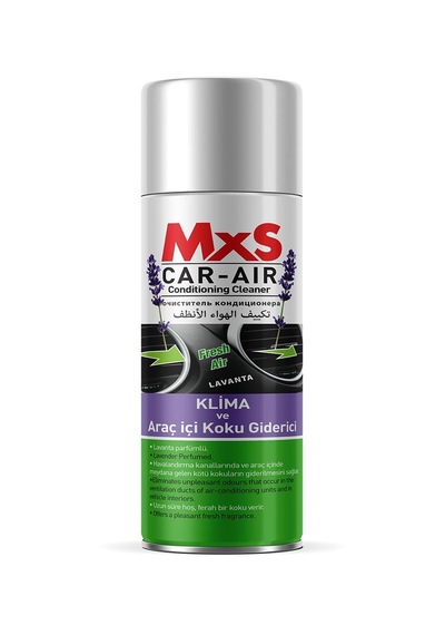 Mxs Araç Klima Temizleme Sprey Fresh 200Ml Bomba-Koku Seçenekli Klima Temizleyici Elma 200Ml
