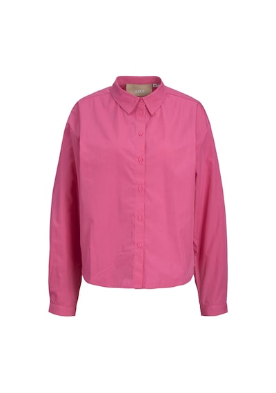 Jack & Jones Kadın Relaxed Fit Uzun Kollu Gömlek - Mission 12203522 Carmine Rose Beyaz