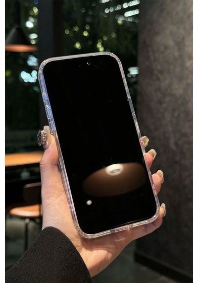 Apple iPhone Uyumlu 17 Pro Max Kılıf Solmayan Imd Baskı Desenli, Şeffaf Tpu+pc Botanik Kapak