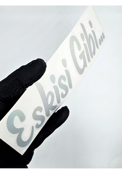Etiketçiler Özel Eskisi Gibi Sticker - Özel Tarasım Hologram Sticker - Eskisi Gibi Sticker 1 Adet
