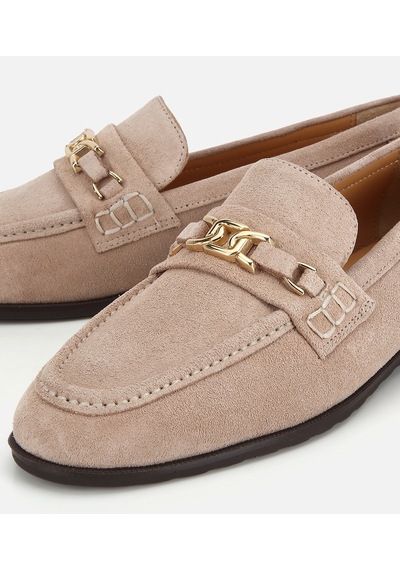 Hotiç Kadın Süet Deri Bej Toka Detaylı Klasik Loafer 01ayh321310a310 01ayh321310a310 Bej