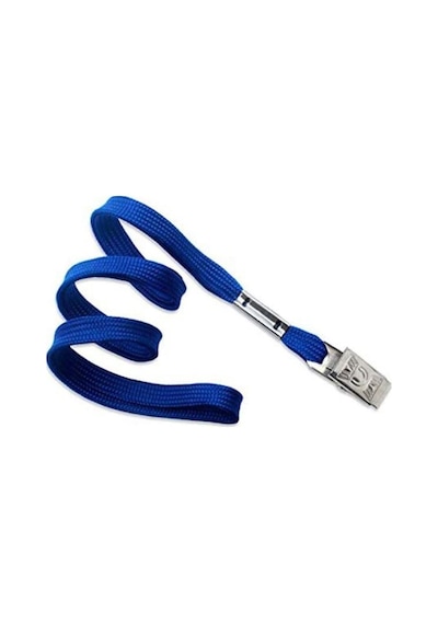 KRAF KART ASKI İPİ METAL KLİPSLİ 50 Lİ MAVİ 510G