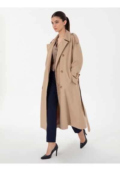 Pierre Cardin Kadın Bej Trençkot 50300859-vr011 Bej