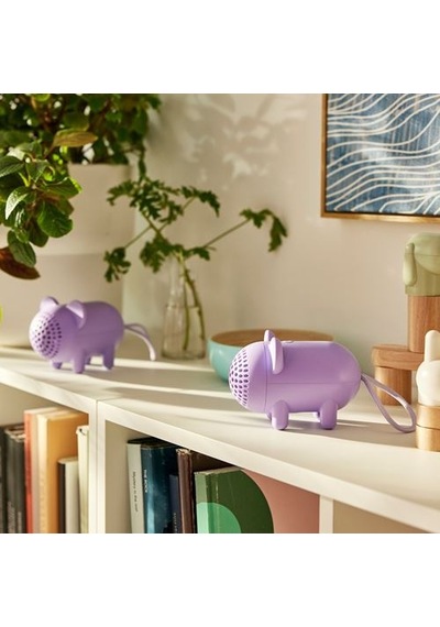 Ikea Grejsımojs Taşınabilir Bluetooth Hoparlör, Mor, 13x9 Cm