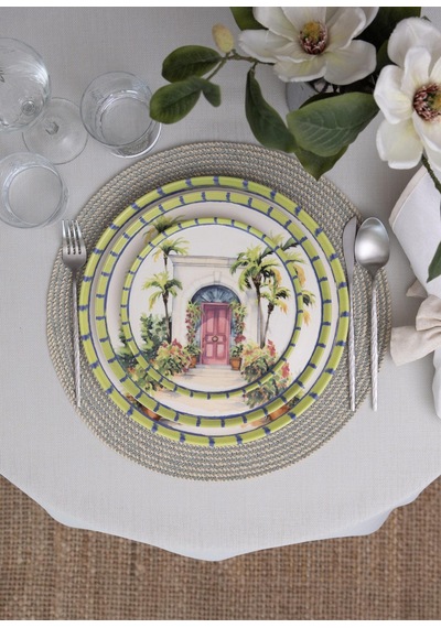 The Mia Palma Pasta Tabağı 6lı Set 19 Cm Çok Renkli