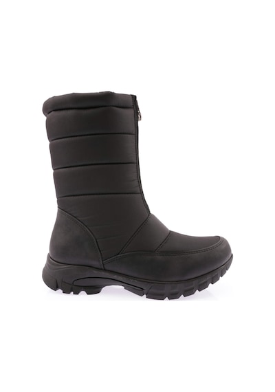 Dgn 1051 Kadin Kürklü Önden Fermuarli Bot 1051-2113-R1534 Siyah