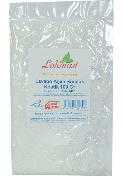 LokmanAVM Boncuk Kostik Lavabo Açıcı 100 G