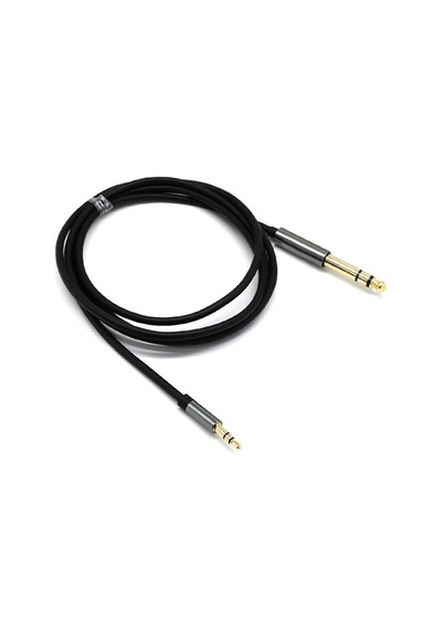 6.35mm Erkek - 3,5mm Erkek Stereo Ses Kablosu, Profesyonel Ses Ekipmanı İçin 1.5m Trs Adaptör Kablosu