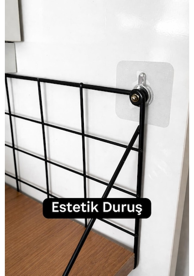 2'li Şeffaf Yapışkanlı Vidalı Çok Amaçlı Duvar Askısı Düzenleyici Askılık 6x6 cm