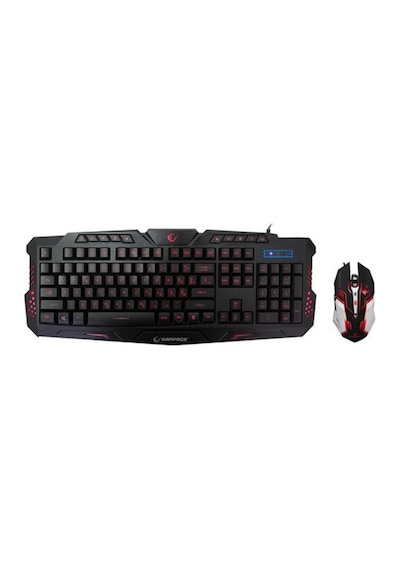 Rampage KM-R77 Usb 3 Farklı Ledli Gaming LC Layout Multimedya Klavye Mouse Set