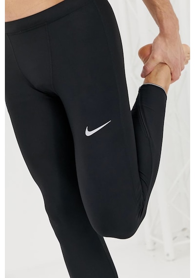 Nike Dri Fit Mobility Running Men' Tight Leggings Erkek Reflektörlü Koşu Tayt Siyah