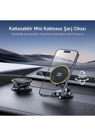 Aohi Superauto Kablosuz Magsafe Araç Içi Şarjı, Mıknatıslı Şarj