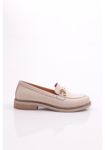 Dgn 246 Kadin Loafer Ayakkabi 246-1567-R0463 Ekru